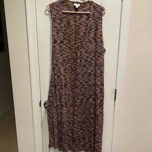 LuLaRoe Joy (sleeveless duster), never worn